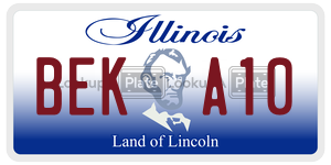 BEKA10 license plate in Illinois