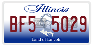 BF55029  license plate in IL