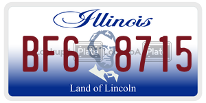 BF68715  license plate in IL