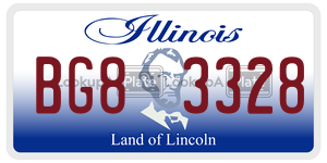 BG83328  license plate in IL