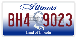 BH49023 license plate in Illinois