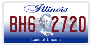 BH62720 license plate in Illinois