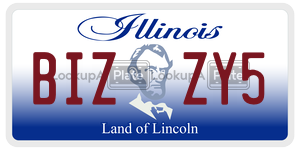 BIZZY5 license plate in Illinois