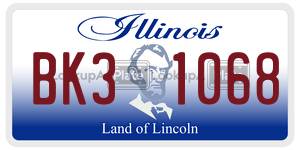 BK31068  license plate in IL