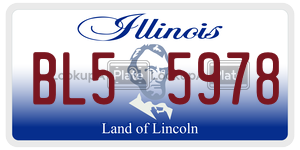 BL55978  license plate in IL