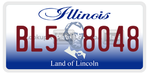 BL58048 license plate in Illinois