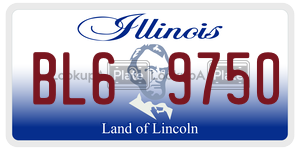 BL69750 license plate in Illinois