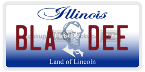 BLADEE license plate in Illinois