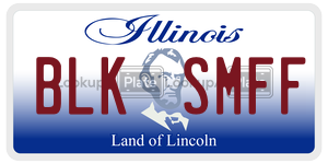 BLKSMFF license plate in Illinois