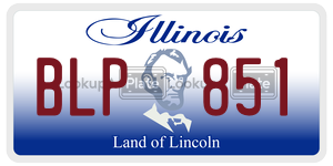 BLP851  license plate in IL