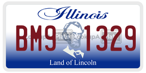 BM91329  license plate in IL