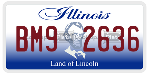 BM92636 license plate in Illinois