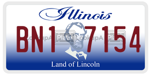 BN17154  license plate in IL