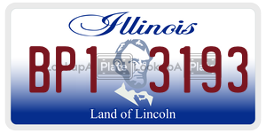 BP13193  license plate in IL