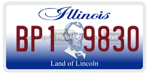 BP19830  license plate in IL