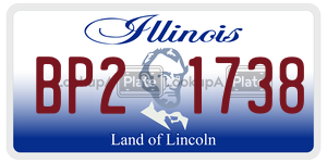 BP21738 license plate in Illinois