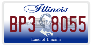 BP38055  license plate in IL
