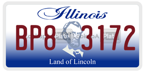 BP83172 license plate in Illinois
