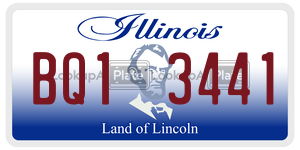 BQ13441 license plate in Illinois