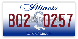 BQ20257  license plate in IL