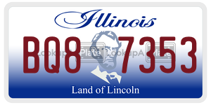 BQ87353 license plate in Illinois