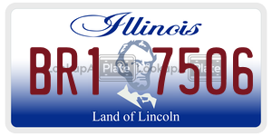 BR17506  license plate in IL
