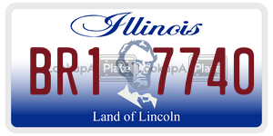 BR17740  license plate in IL