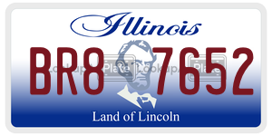 BR87652  license plate in IL