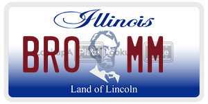 BROMM license plate in Illinois