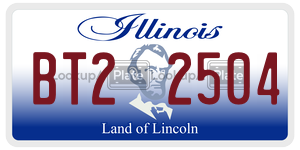 BT22504  license plate in IL
