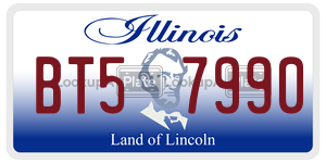 BT57990 license plate in Illinois