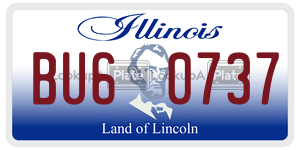 BU60737 license plate in Illinois
