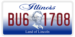 BU61708  license plate in IL