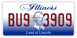 BU93909  license plate in IL