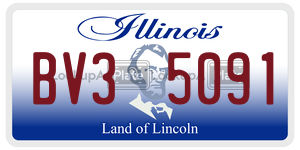 BV35091  license plate in IL