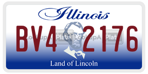 BV42176  license plate in IL