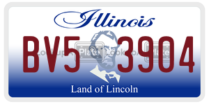 BV53904  license plate in IL