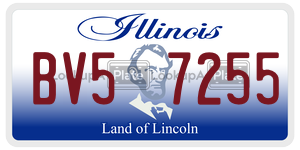 BV57255  license plate in IL