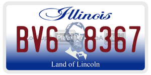 BV68367 license plate in Illinois