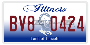 BV80424 license plate in Illinois