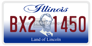 BX21450  license plate in IL