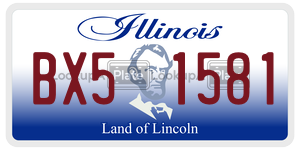 BX51581  license plate in IL