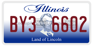 BY36602  license plate in IL