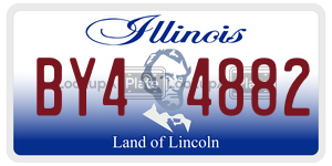 BY44882 license plate in Illinois