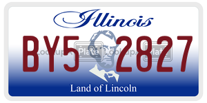 BY52827 license plate in Illinois