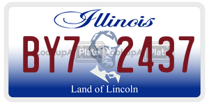 BY72437 license plate in Illinois