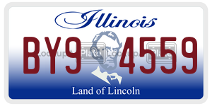 BY94559  license plate in IL