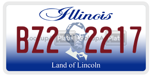 BZ22217 license plate in Illinois