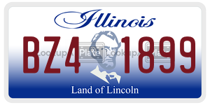 BZ41899  license plate in IL