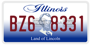 BZ68331  license plate in IL